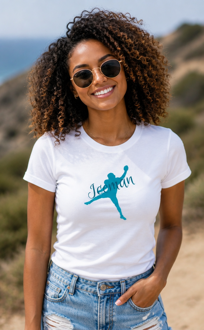 Iceman Signature Graphic Tee – White