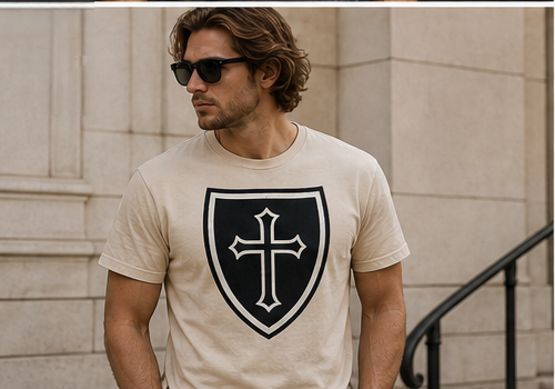 Cross shield Tee
